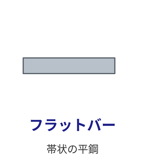 フラットバーの断面模式図